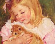 玛丽 史帝文森 卡萨特 : Sara Holding A Cat